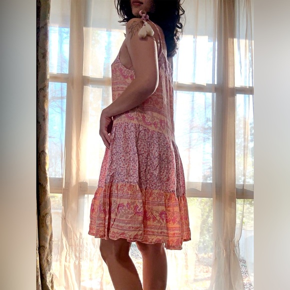 Lucky Brand Pink and Orange Patterned Dress - Picture 2 of 5